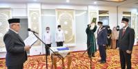 T Faisal dan T Adi Darma Dilantik Sebagai Kadishub dan Karo Umum Setda Aceh